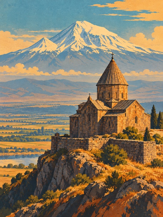Armenia travel poster